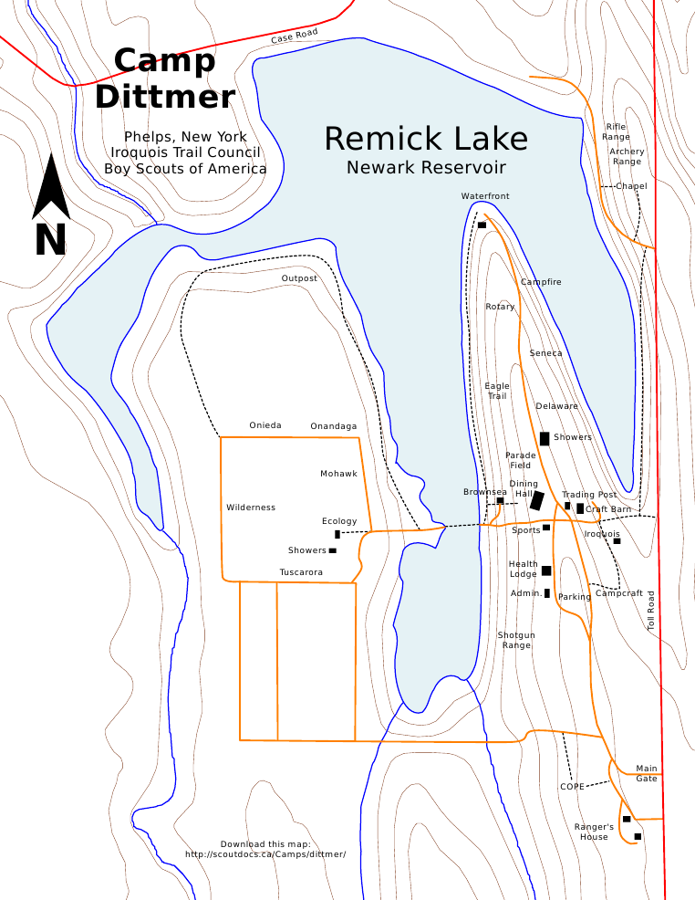Camp Dittmer Map